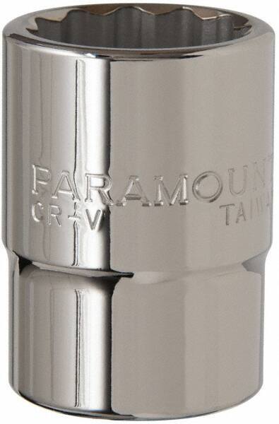 Paramount - 3/4" Drive, Standard Hand Socket - 12 Points, 2-5/16" OAL, Steel, Chrome Finish - Eagle Tool & Supply