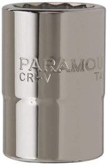 Paramount - 3/4" Drive, Standard Hand Socket - 12 Points, 2-13/64" OAL, Steel, Chrome Finish - Eagle Tool & Supply