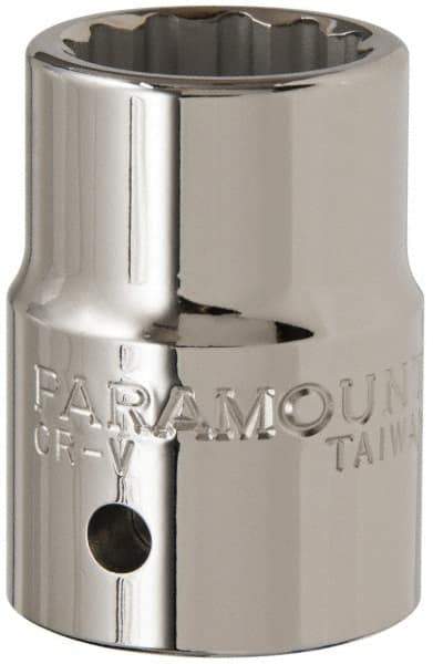 Paramount - 3/4" Drive, Standard Hand Socket - 12 Points, 2" OAL, Steel, Chrome Finish - Eagle Tool & Supply