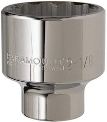 Paramount - 2-1/8", 3/4" Drive, Standard Hand Socket - 12 Points, 3-13/64" OAL - Eagle Tool & Supply