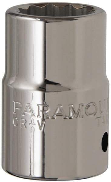 Paramount - 3/4" Drive, Standard Hand Socket - 12 Points, 2" OAL, Steel, Chrome Finish - Eagle Tool & Supply