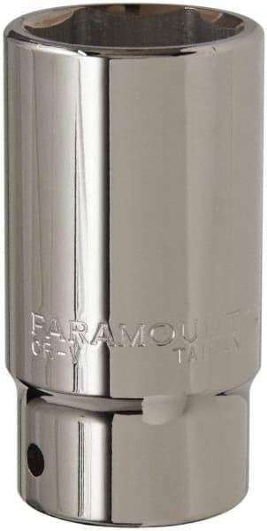 Paramount - 1-3/8", 3/4" Drive, Deep Hand Socket - 6 Points, 3-1/2" OAL, Steel, Chrome Finish - Eagle Tool & Supply