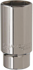 Paramount - 1-1/4", 3/4" Drive, Deep Hand Socket - 6 Points, 3-1/2" OAL, Steel, Chrome Finish - Eagle Tool & Supply