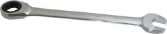 Paramount - 15/16" 12 Point Ratcheting Combination Wrench - 11-7/8" OAL, Chrome Vanadium Steel, Polished Finish - Eagle Tool & Supply