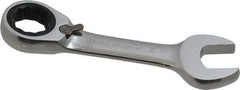 Paramount - 11/16" 12 Point Offset Combination Wrench - 15° Offset Angle, 5" OAL, Chrome Vanadium Steel, Polished Finish - Eagle Tool & Supply