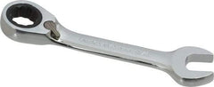 Paramount - 7/16" 12 Point Offset Combination Wrench - 15° Offset Angle, 4" OAL, Chrome Vanadium Steel, Polished Finish - Eagle Tool & Supply