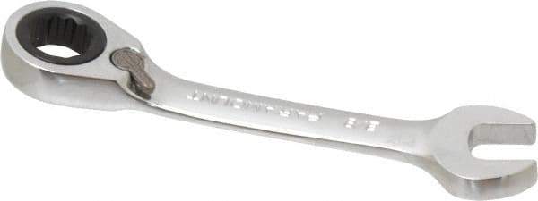 Paramount - 3/8" 12 Point Offset Combination Wrench - 15° Offset Angle, 3-1/8" OAL, Chrome Vanadium Steel, Polished Finish - Eagle Tool & Supply