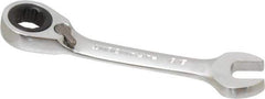 Paramount - 3/8" 12 Point Offset Combination Wrench - 15° Offset Angle, 3-1/8" OAL, Chrome Vanadium Steel, Polished Finish - Eagle Tool & Supply