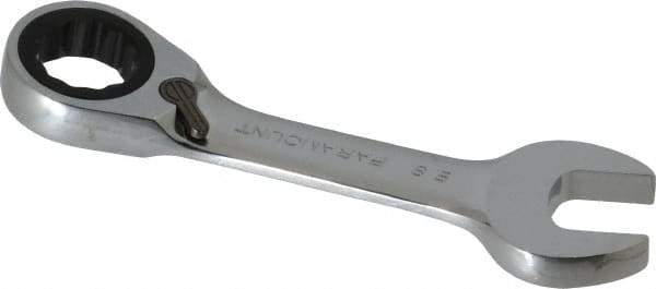 Paramount - 5/8" 12 Point Offset Combination Wrench - 15° Offset Angle, 4-7/8" OAL, Chrome Vanadium Steel, Polished Finish - Eagle Tool & Supply