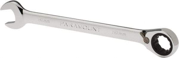 Paramount - 19mm 12 Point Combination Wrench - 15° Head Angle, 9-3/4" OAL, Chrome Vanadium Steel, Polished Finish - Eagle Tool & Supply