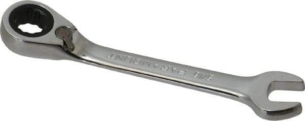 Paramount - 5/16" 12 Point Offset Combination Wrench - 15° Offset Angle, 3-1/2" OAL, Chrome Vanadium Steel, Polished Finish - Eagle Tool & Supply