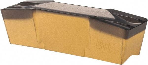 Iscar - 800E080GIF Grade IC8250, 8mm Cutting Width Carbide Grooving Insert - 27mm Max Depth of Cut, Neutral, 0.8mm Corner Radius, TiCN/Al2O3/TiN Finish - Eagle Tool & Supply