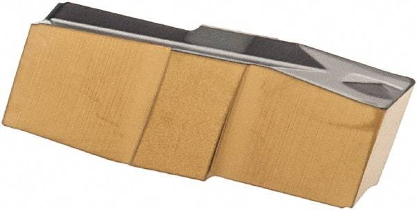 Iscar - 270020GIP Grade IC808, 2.7mm Cutting Width Carbide Grooving Insert - 13mm Max Depth of Cut, Neutral, 0.2mm Corner Radius, TiAlN Finish - Eagle Tool & Supply