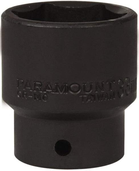 Paramount - 1/2" Drive 33mm Standard Impact Socket - 6 Points, 2" OAL - Eagle Tool & Supply