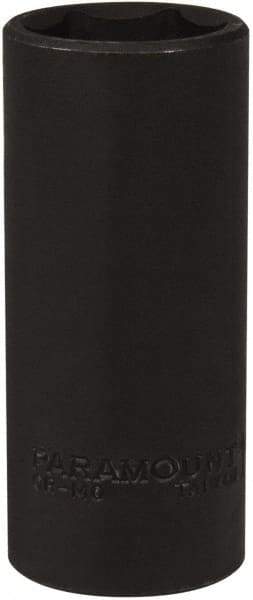 Paramount - 1/2" Drive 1" Deep Impact Socket - 6 Points, 3-1/2" OAL - Eagle Tool & Supply