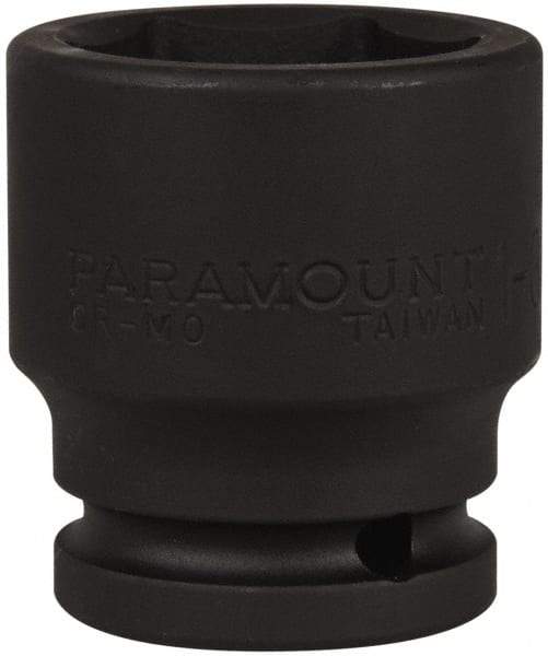 Paramount - 3/4" Drive 1-3/8" Standard Impact Socket - 6 Points, 2-1/4" OAL - Eagle Tool & Supply