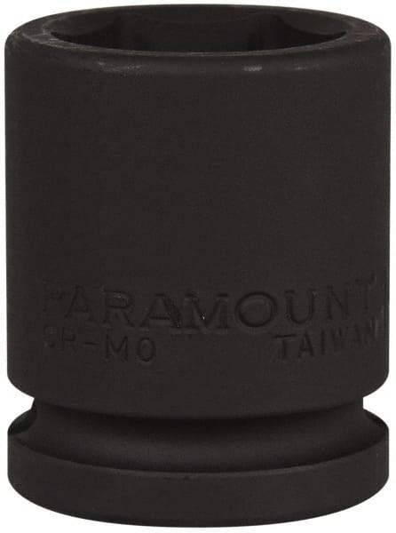 Paramount - 3/4" Drive 1-1/8" Standard Impact Socket - 6 Points, 2-3/32" OAL - Eagle Tool & Supply
