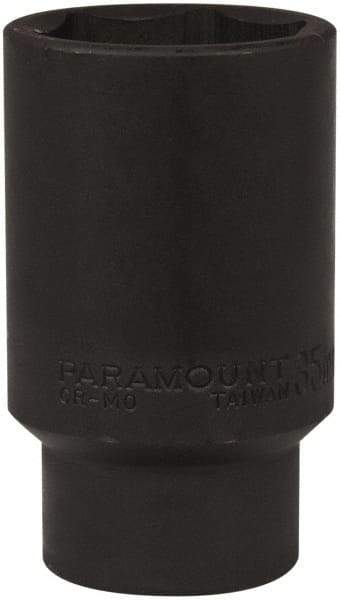 Paramount - 1/2" Drive 35mm Deep Impact Socket - 6 Points, 3-1/2" OAL - Eagle Tool & Supply