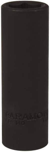 Paramount - 1/2" Drive 17mm Deep Impact Socket - 6 Points, 3-5/64" OAL - Eagle Tool & Supply
