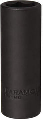 Paramount - 1/2" Drive 19mm Deep Impact Socket - 6 Points, 3-5/64" OAL - Eagle Tool & Supply