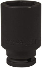 Paramount - 1/2" Drive 1-9/16" Deep Impact Socket - 6 Points, 3-1/2" OAL - Eagle Tool & Supply