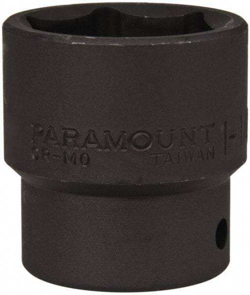 Paramount - 1/2" Drive 1-1/4" Standard Impact Socket - 6 Points, 2" OAL - Eagle Tool & Supply
