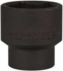 Paramount - 1/2" Drive 1-7/16" Standard Impact Socket - 6 Points, 2" OAL - Eagle Tool & Supply