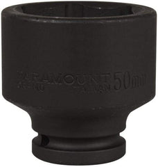 Paramount - 3/4" Drive 50mm Standard Impact Socket - 6 Points, 2-11/16" OAL - Eagle Tool & Supply