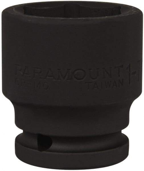 Paramount - 3/4" Drive 1-7/16" Standard Impact Socket - 6 Points, 2-1/4" OAL - Eagle Tool & Supply