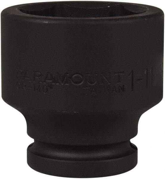 Paramount - 3/4" Drive 1-11/16" Standard Impact Socket - 6 Points, 2-7/16" OAL - Eagle Tool & Supply