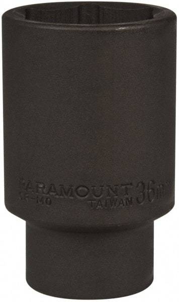 Paramount - 1/2" Drive 36mm Deep Impact Socket - 6 Points, 3-1/2" OAL - Eagle Tool & Supply