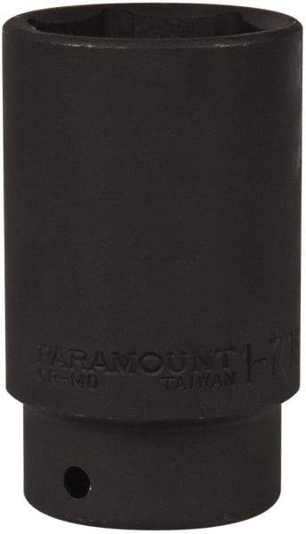 Paramount - 1/2" Drive 1-7/16" Deep Impact Socket - 6 Points, 3-1/2" OAL - Eagle Tool & Supply