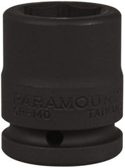 Paramount - 3/4" Drive 27mm Standard Impact Socket - 6 Points, 2-3/32" OAL - Eagle Tool & Supply