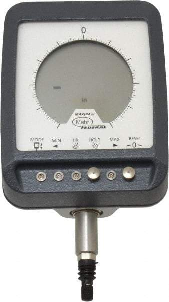 Mahr - 0 to 0.199mm (Reduced), 1mm (Standard)mm Range, 0.00002, 0.00005, 0.0001 & 0.0005" Graduation, Electronic Drop Indicator - Accurate to 0.25& (Reduced), 0.5% (Standard)%, English & Metric System, Digital Display - Eagle Tool & Supply