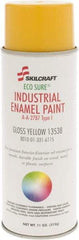 Ability One - Yellow, Gloss, Enamel Spray Paint - 8 to 10 Sq Ft per Can, 11 oz Container - Eagle Tool & Supply
