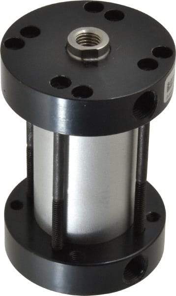 Parker - 2" Stroke x 1-1/8" Bore Double Acting Air Cylinder - 1/8 Port, 5/16-24 Rod Thread, -10 to 200°F - Eagle Tool & Supply