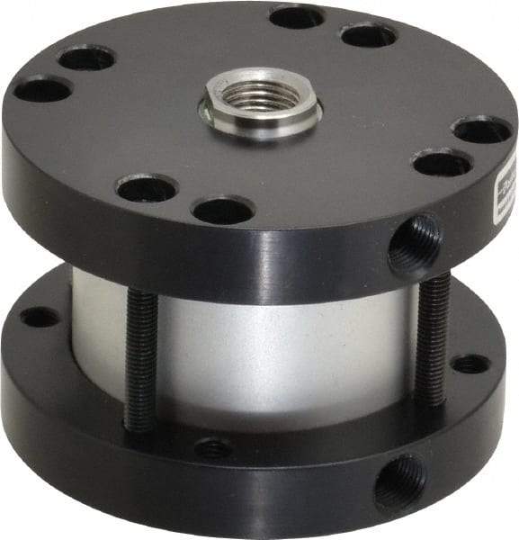 Parker - 1" Stroke x 2" Bore Double Acting Air Cylinder - 1/8 Port, 1/2-20 Rod Thread, -10 to 200°F - Eagle Tool & Supply