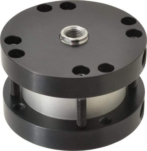 Parker - 1" Stroke x 2-1/2" Bore Double Acting Air Cylinder - 1/4 Port, 1/2-20 Rod Thread, -10 to 200°F - Eagle Tool & Supply