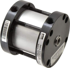 Parker - 2" Stroke x 2-1/2" Bore Double Acting Air Cylinder - 1/4 Port, 1/2-20 Rod Thread, -10 to 200°F - Eagle Tool & Supply
