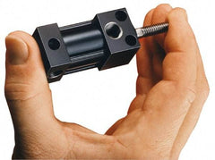 Parker - 2" Stroke x 1" Bore Double Acting Air Cylinder - 1/8 Port, 5/16-18 Rod Thread, 200 Max psi, -10 to 165°F - Eagle Tool & Supply