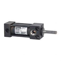 Parker - 1" Stroke x 3/4" Bore Double Acting Air Cylinder - 1/8 Port, 1/4-20 Rod Thread, 200 Max psi, -10 to 165°F - Eagle Tool & Supply