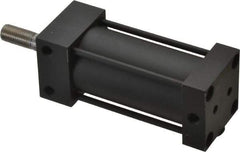 Parker - 2" Stroke x 1-1/4" Bore Double Acting Air Cylinder - 1/8 Port, 3/8-24 Rod Thread, 200 Max psi, -10 to 165°F - Eagle Tool & Supply