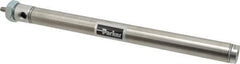 Parker - 8" Stroke x 3/4" Bore Double Acting Air Cylinder - 1/8 Port, 1/4-28 Rod Thread, 250 Max psi, 14 to 140°F - Eagle Tool & Supply