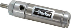 Parker - 1" Stroke x 1-1/16" Bore Double Acting Air Cylinder - 1/8 Port, 5/16-24 Rod Thread, 250 Max psi, 14 to 140°F - Eagle Tool & Supply