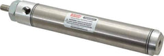 Parker - 4" Stroke x 1-1/16" Bore Double Acting Air Cylinder - 1/8 Port, 5/16-24 Rod Thread, 250 Max psi, 14 to 140°F - Eagle Tool & Supply