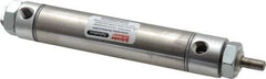 Parker - 3" Stroke x 1-1/16" Bore Double Acting Air Cylinder - 1/8 Port, 5/16-24 Rod Thread, 250 Max psi, 14 to 140°F - Eagle Tool & Supply