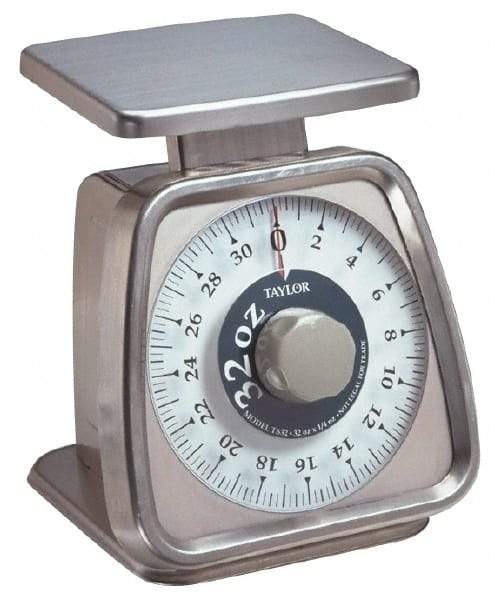 Taylor - 2.3 kg. Capacity, Analog Dial Portion Control Scale - 6 x 5" Platform - Eagle Tool & Supply
