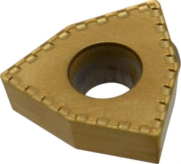 Kennametal - DFT090508 LD Grade KC720 Carbide Indexable Drill Insert - TiN Finish, Trigon, 15mm Inscribed Circle - Eagle Tool & Supply