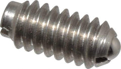 Gibraltar - 1/4-20, 0.125" Ball Diam, 17/32" Body Length, 0.035" Max Ball Reach, Threaded Ball Plunger - Stainless Steel Body, Stainless Steel Ball, 4 Lb Initial End Force, 12 Lb Final End Force - Eagle Tool & Supply