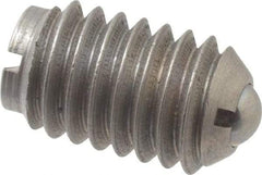 Gibraltar - 3/8-16, 0.187" Ball Diam, 5/8" Body Length, 0.048" Max Ball Reach, Threaded Ball Plunger - Stainless Steel Body, Stainless Steel Ball, 2.5 Lb Initial End Force, 5 Lb Final End Force, Locking Element - Eagle Tool & Supply